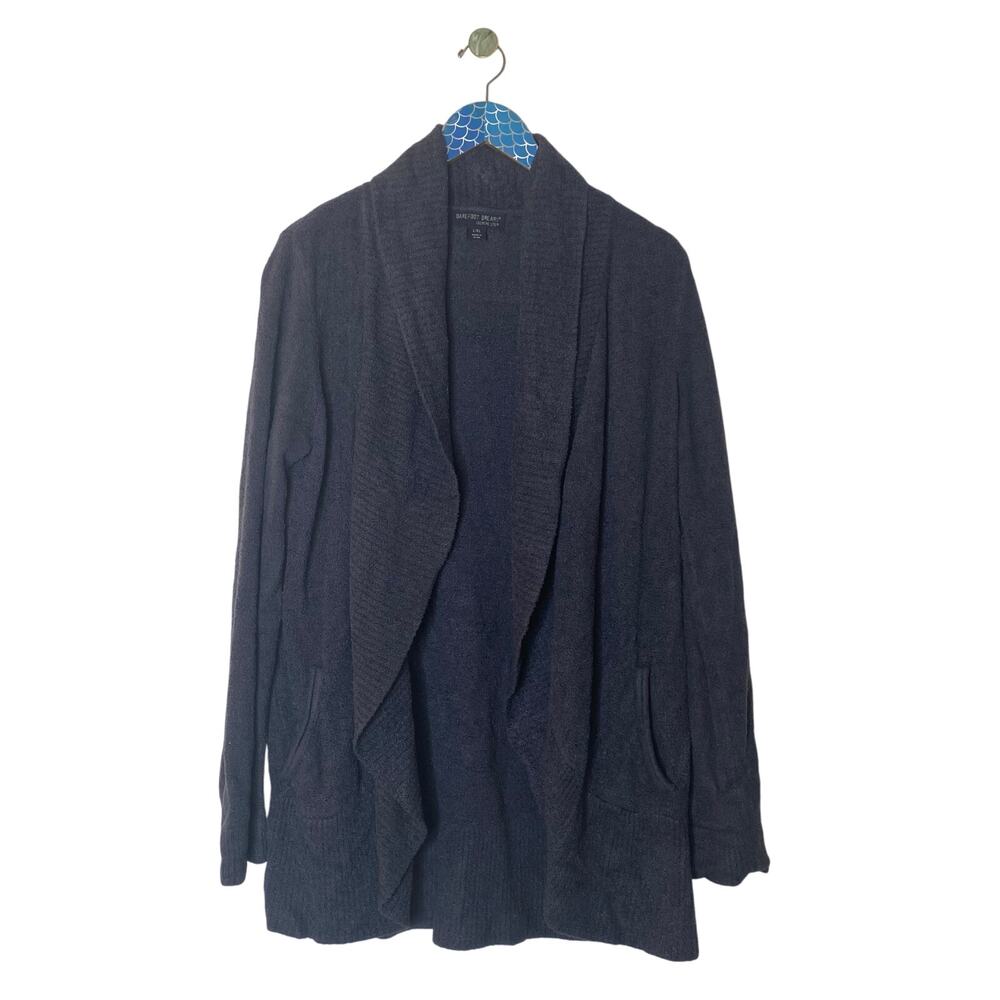 BAREFOOT DREAMS CozyChic Lite Circle Cardigan Smokey Blue L/XL - Picture 2 of 8